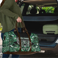 Aotearoa Ngai Tahu Travel Bag Maori Tribal Dark Green Paua Shell Pattern DT05 - Polynesian Pride