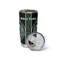 Aotearoa Ngai Tahu Tumbler Cup Maori Tribal Dark Green Paua Shell Pattern DT05 - Polynesian Pride