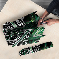 Aotearoa Ngai Tahu Umbrella Maori Tribal Dark Green Paua Shell Pattern DT05 - Polynesian Pride