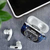 Aotearoa Tuwharetoa AirPods Case Maori Tribal Navy Paua Shell Pattern DT05 - Polynesian Pride