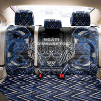 Aotearoa Tuwharetoa Back Car Seat Cover Maori Tribal Navy Paua Shell Pattern DT05 - Polynesian Pride