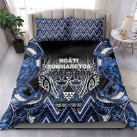 Aotearoa Tuwharetoa Bedding Set Maori Tribal Navy Paua Shell Pattern DT05 - Polynesian Pride