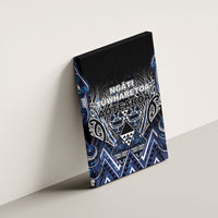 Aotearoa Tuwharetoa Canvas Wall Art Maori Tribal Navy Paua Shell Pattern DT05 - Polynesian Pride