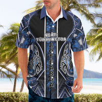 Aotearoa Tuwharetoa Hawaiian Shirt Maori Tribal Navy Paua Shell Pattern DT05 - Polynesian Pride