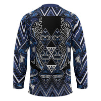 Aotearoa Tuwharetoa Hockey Jersey Maori Tribal Navy Paua Shell Pattern DT05 - Polynesian Pride