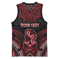 Personalised New Zealand Waitangi Day Basketball Jersey Te Tiriti O Waitangi 1840 DT05 - Polynesian Pride