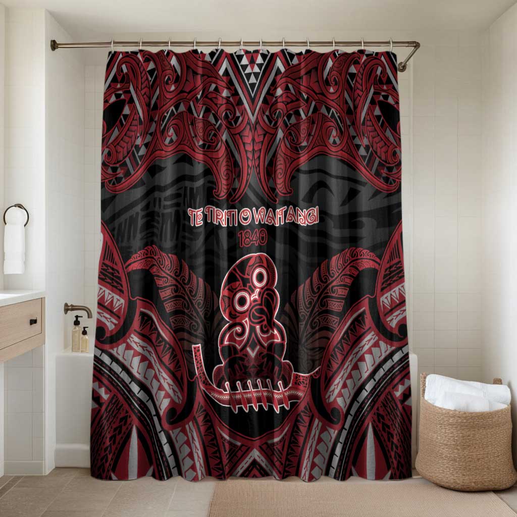 New Zealand Waitangi Day Bathroom Set Te Tiriti O Waitangi 1840 - Polynesian Pride