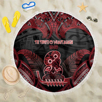 New Zealand Waitangi Day Beach Blanket Te Tiriti O Waitangi 1840 - Polynesian Pride