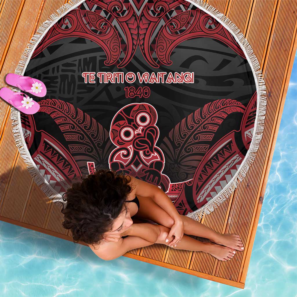 New Zealand Waitangi Day Beach Blanket Te Tiriti O Waitangi 1840 - Polynesian Pride