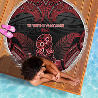 New Zealand Waitangi Day Beach Blanket Te Tiriti O Waitangi 1840 - Polynesian Pride