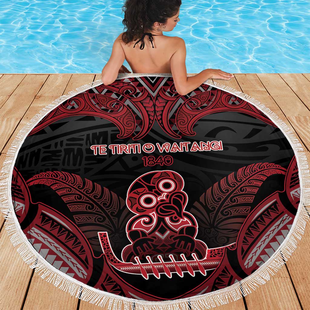 New Zealand Waitangi Day Beach Blanket Te Tiriti O Waitangi 1840 - Polynesian Pride