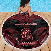 New Zealand Waitangi Day Beach Blanket Te Tiriti O Waitangi 1840 - Polynesian Pride