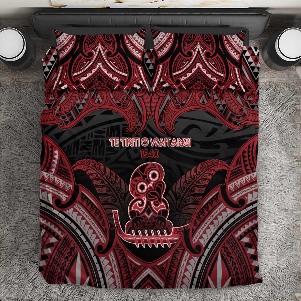 New Zealand Waitangi Day Bedding Set Te Tiriti O Waitangi 1840 - Polynesian Pride