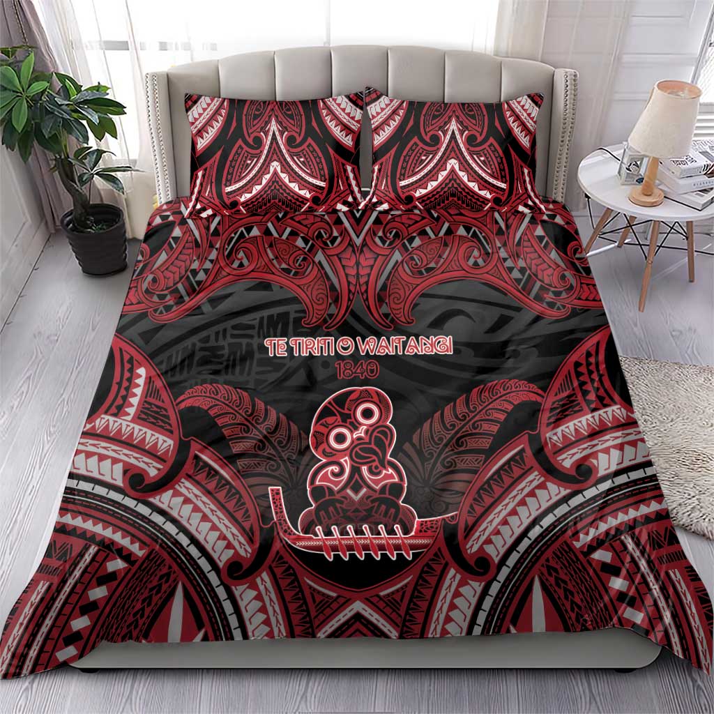 New Zealand Waitangi Day Bedding Set Te Tiriti O Waitangi 1840 - Polynesian Pride