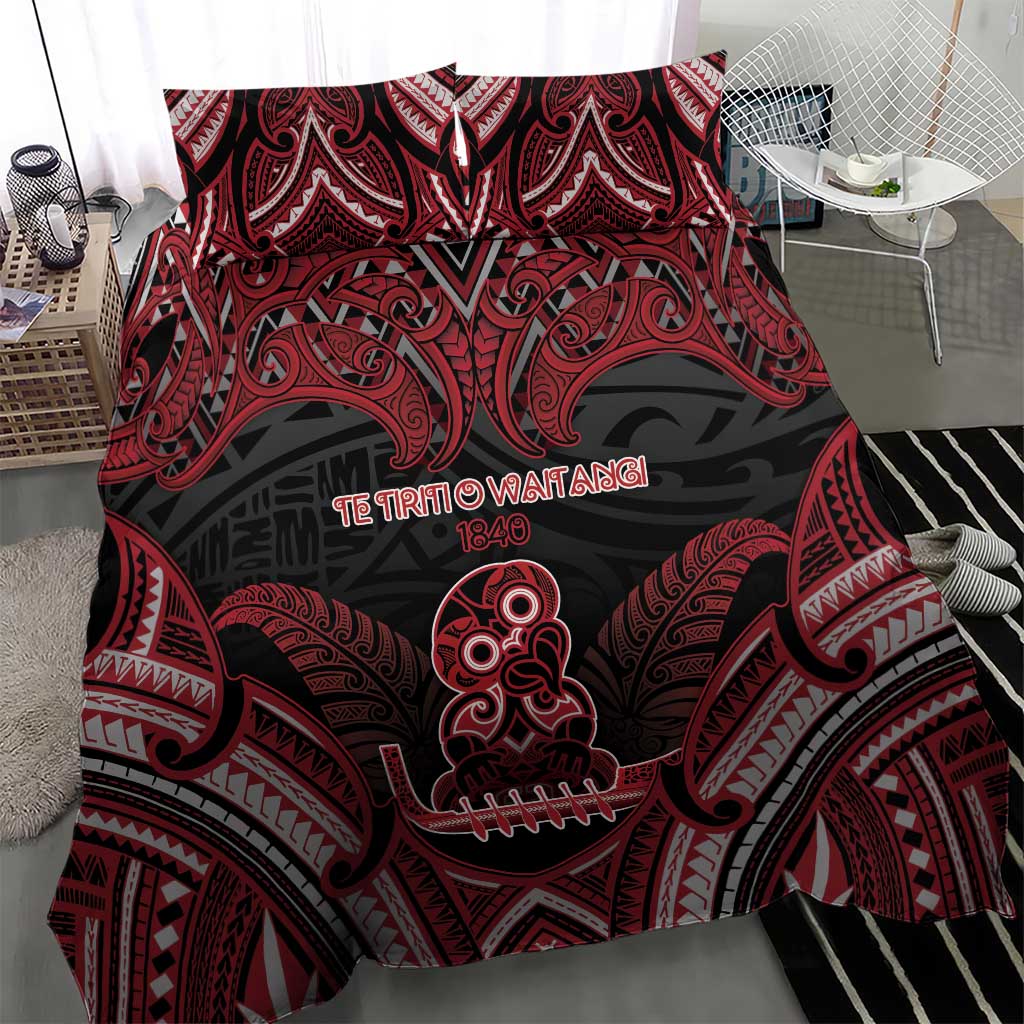 New Zealand Waitangi Day Bedding Set Te Tiriti O Waitangi 1840 - Polynesian Pride
