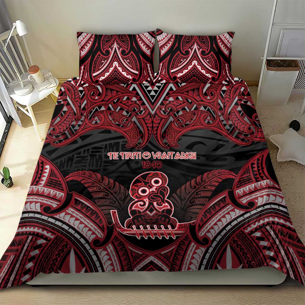 New Zealand Waitangi Day Bedding Set Te Tiriti O Waitangi 1840 - Polynesian Pride