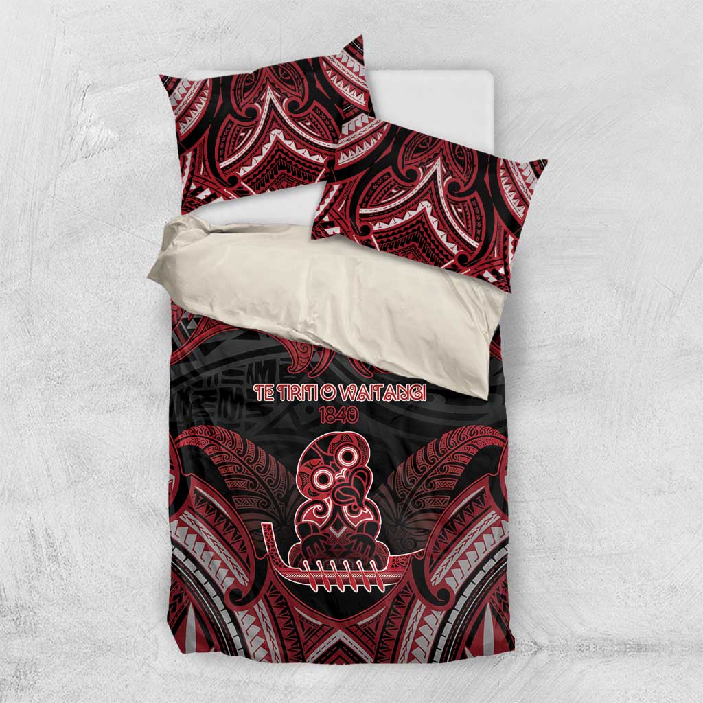 New Zealand Waitangi Day Bedding Set Te Tiriti O Waitangi 1840 - Polynesian Pride