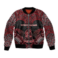 Personalised New Zealand Waitangi Day Bomber Jacket Te Tiriti O Waitangi 1840 - Polynesian Pride