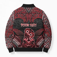 Personalised New Zealand Waitangi Day Bomber Puffer Jacket Te Tiriti O Waitangi 1840 DT05 - Polynesian Pride