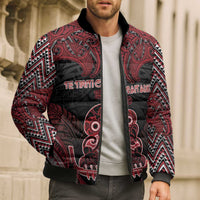 Personalised New Zealand Waitangi Day Bomber Puffer Jacket Te Tiriti O Waitangi 1840 DT05 - Polynesian Pride