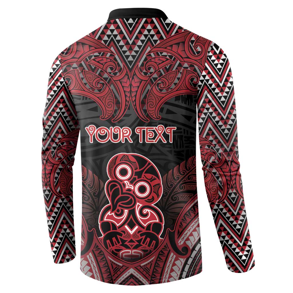 Personalised New Zealand Waitangi Day Button Sweatshirt Te Tiriti O Waitangi 1840 DT05 - Polynesian Pride