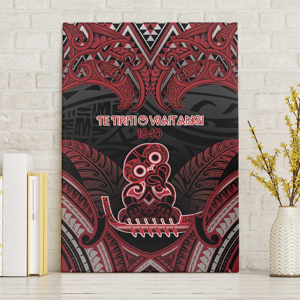 New Zealand Waitangi Day Canvas Wall Art Te Tiriti O Waitangi 1840 DT05 Without Frame Black - Polynesian Pride