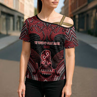 Personalised New Zealand Waitangi Day Cross Shoulder Shirt Te Tiriti O Waitangi 1840 DT05 - Polynesian Pride