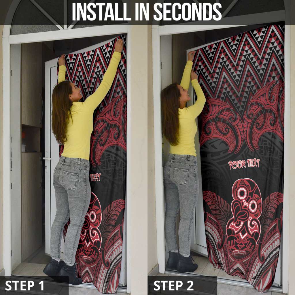 Personalised New Zealand Waitangi Day Door Cover Te Tiriti O Waitangi 1840 - Polynesian Pride