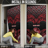 Personalised New Zealand Waitangi Day Door Cover Te Tiriti O Waitangi 1840 - Polynesian Pride