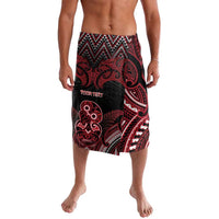 Personalised New Zealand Waitangi Day Lavalava Te Tiriti O Waitangi 1840 DT05 Black - Polynesian Pride