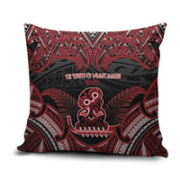 New Zealand Waitangi Day Pillow Cover Te Tiriti O Waitangi 1840 DT05 Black - Polynesian Pride