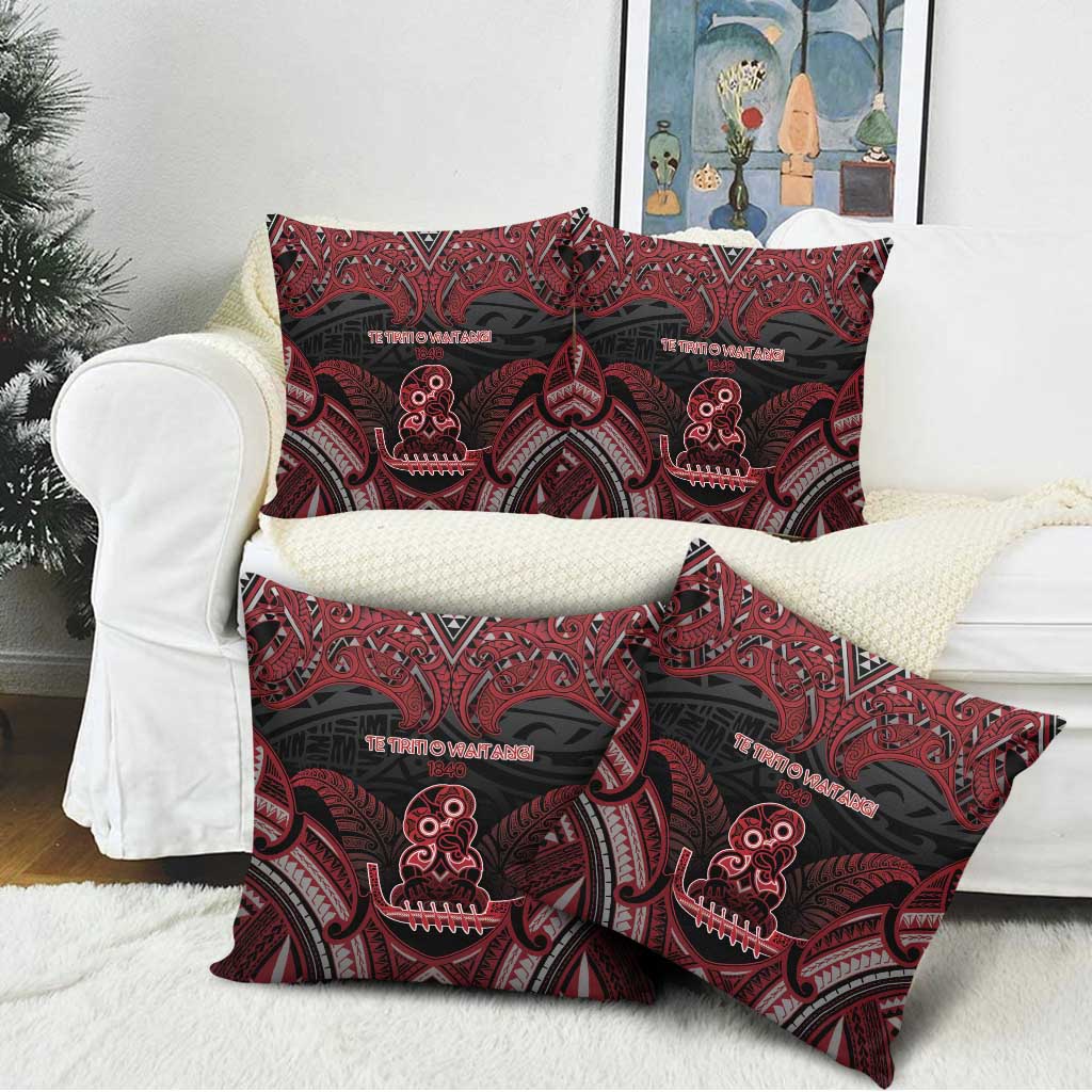 New Zealand Waitangi Day Pillow Cover Te Tiriti O Waitangi 1840 DT05 - Polynesian Pride