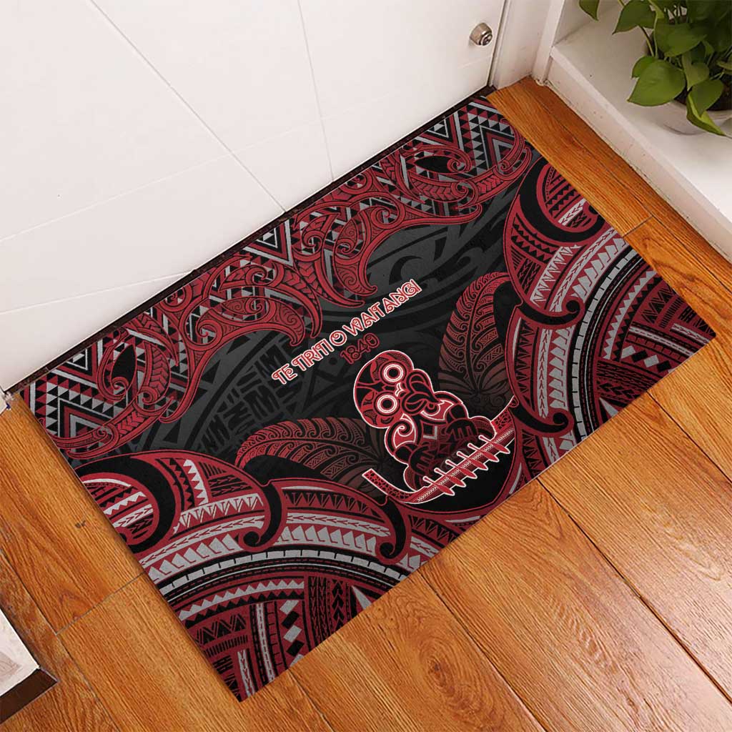 New Zealand Waitangi Day Rubber Doormat Te Tiriti O Waitangi 1840 DT05 - Polynesian Pride