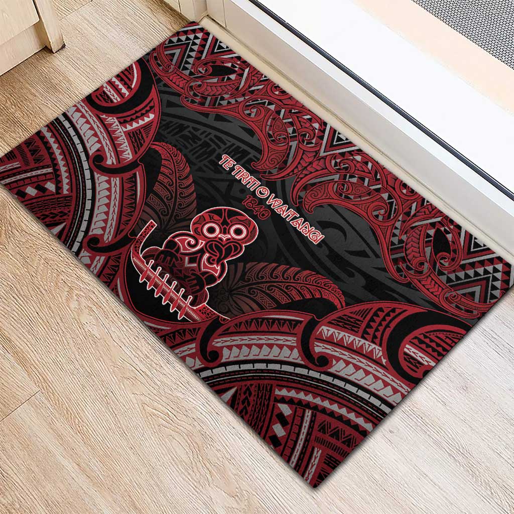 New Zealand Waitangi Day Rubber Doormat Te Tiriti O Waitangi 1840 DT05 - Polynesian Pride