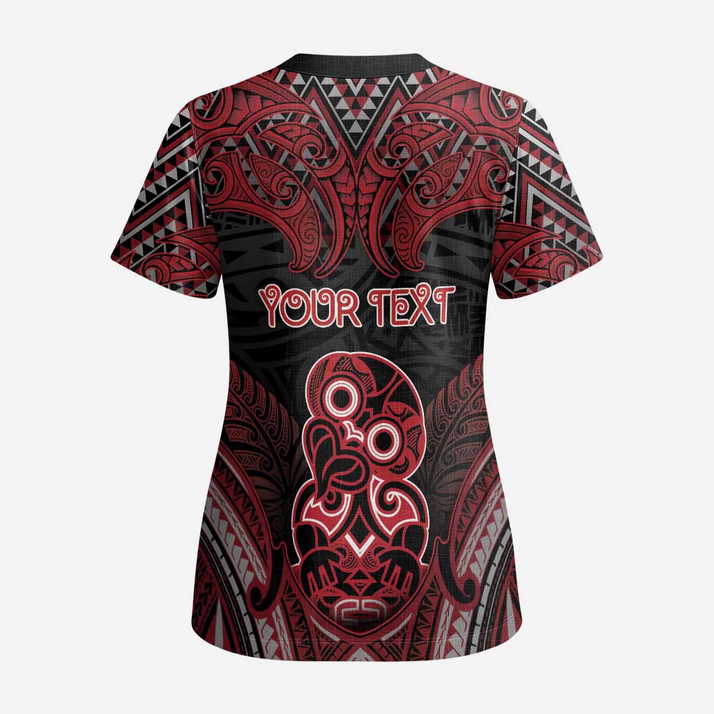 Personalised New Zealand Waitangi Day Scrub Top Te Tiriti O Waitangi 1840 - Polynesian Pride