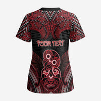 Personalised New Zealand Waitangi Day Scrub Top Te Tiriti O Waitangi 1840 - Polynesian Pride