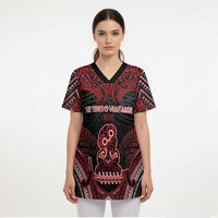 Personalised New Zealand Waitangi Day Scrub Top Te Tiriti O Waitangi 1840 - Polynesian Pride