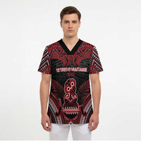 Personalised New Zealand Waitangi Day Scrub Top Te Tiriti O Waitangi 1840 - Polynesian Pride