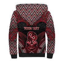 Personalised New Zealand Waitangi Day Sherpa Hoodie Te Tiriti O Waitangi 1840 - Polynesian Pride