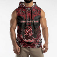 Personalised New Zealand Waitangi Day Sleeveless Hoodie Te Tiriti O Waitangi 1840 - Polynesian Pride