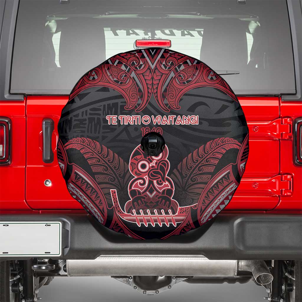 New Zealand Waitangi Day Spare Tire Cover Te Tiriti O Waitangi 1840 - Polynesian Pride