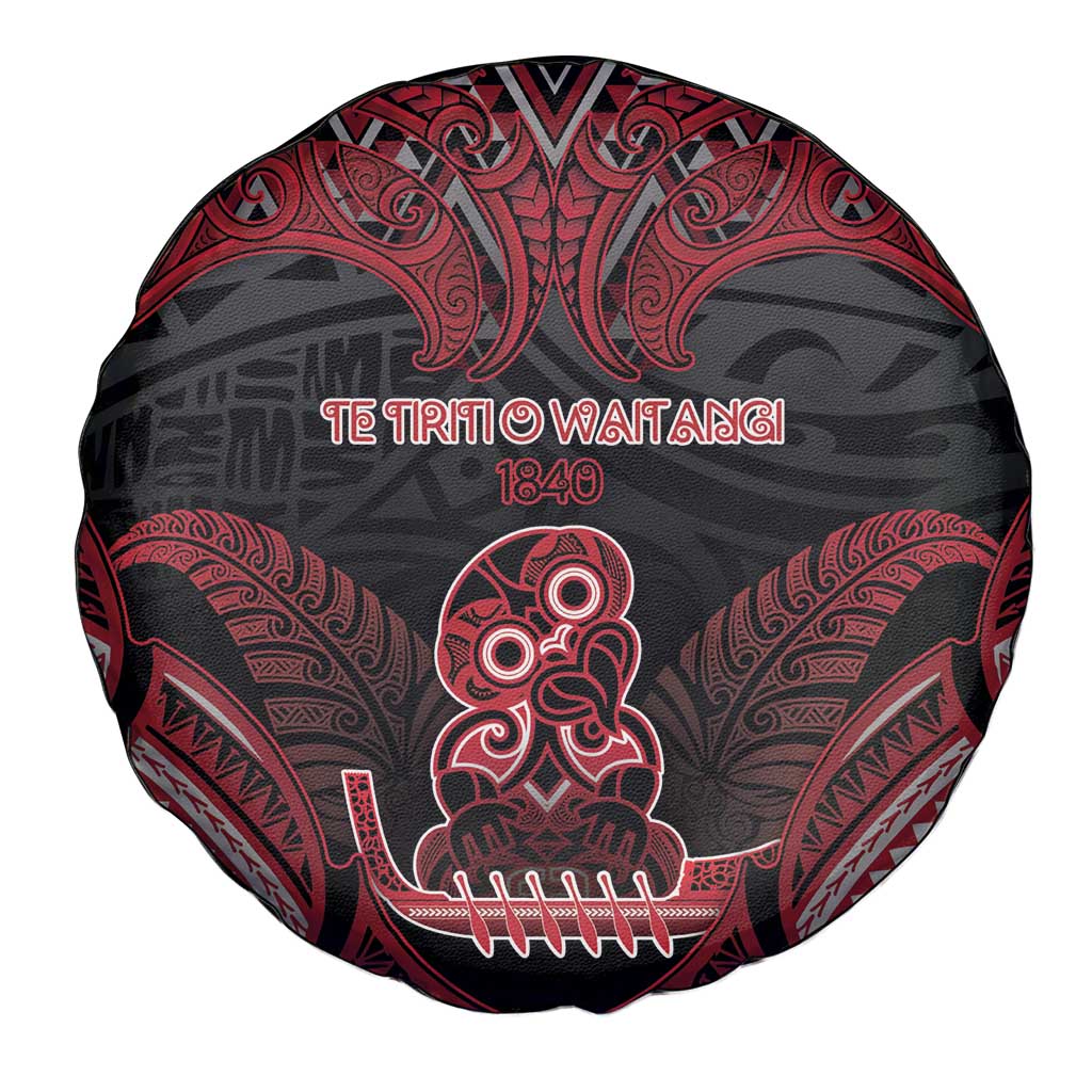 New Zealand Waitangi Day Spare Tire Cover Te Tiriti O Waitangi 1840 - Polynesian Pride
