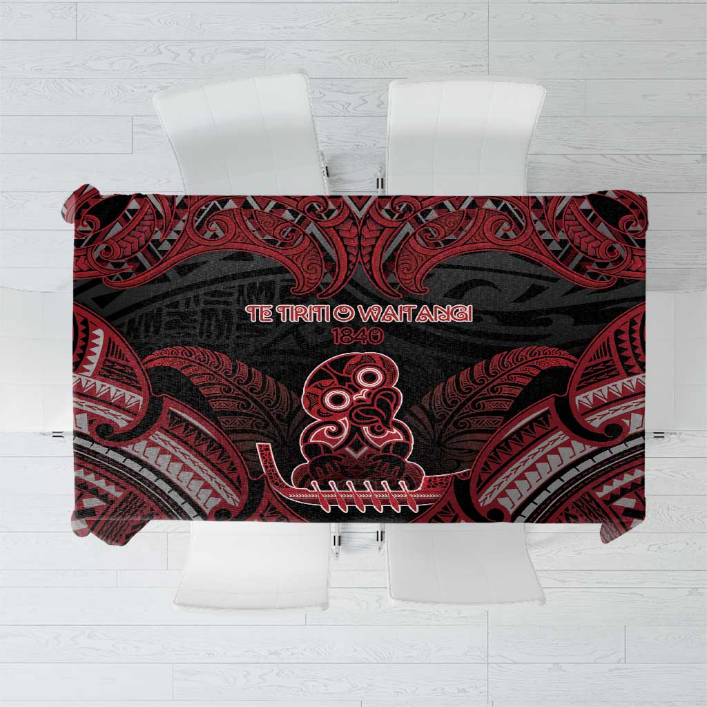 New Zealand Waitangi Day Tablecloth Te Tiriti O Waitangi 1840 - Polynesian Pride