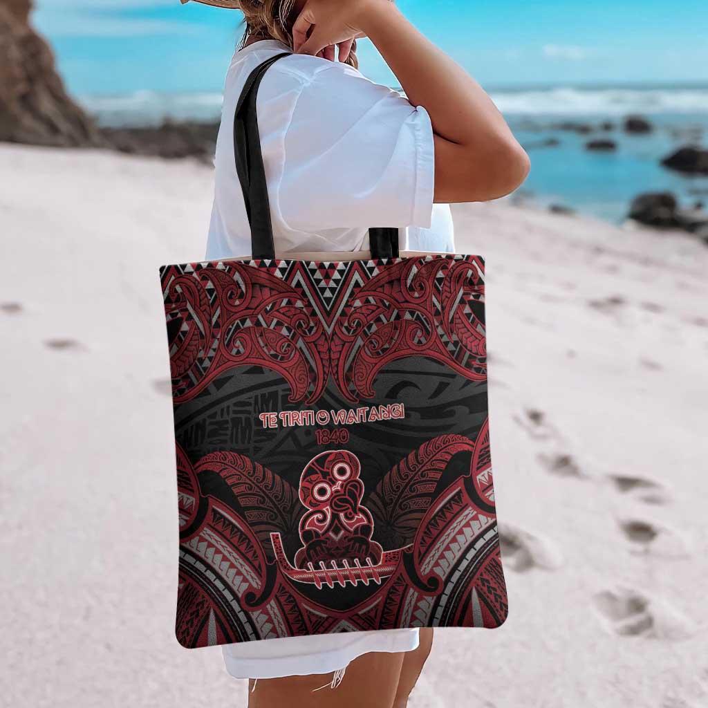 New Zealand Waitangi Day Tote Bag Te Tiriti O Waitangi 1840 - Polynesian Pride