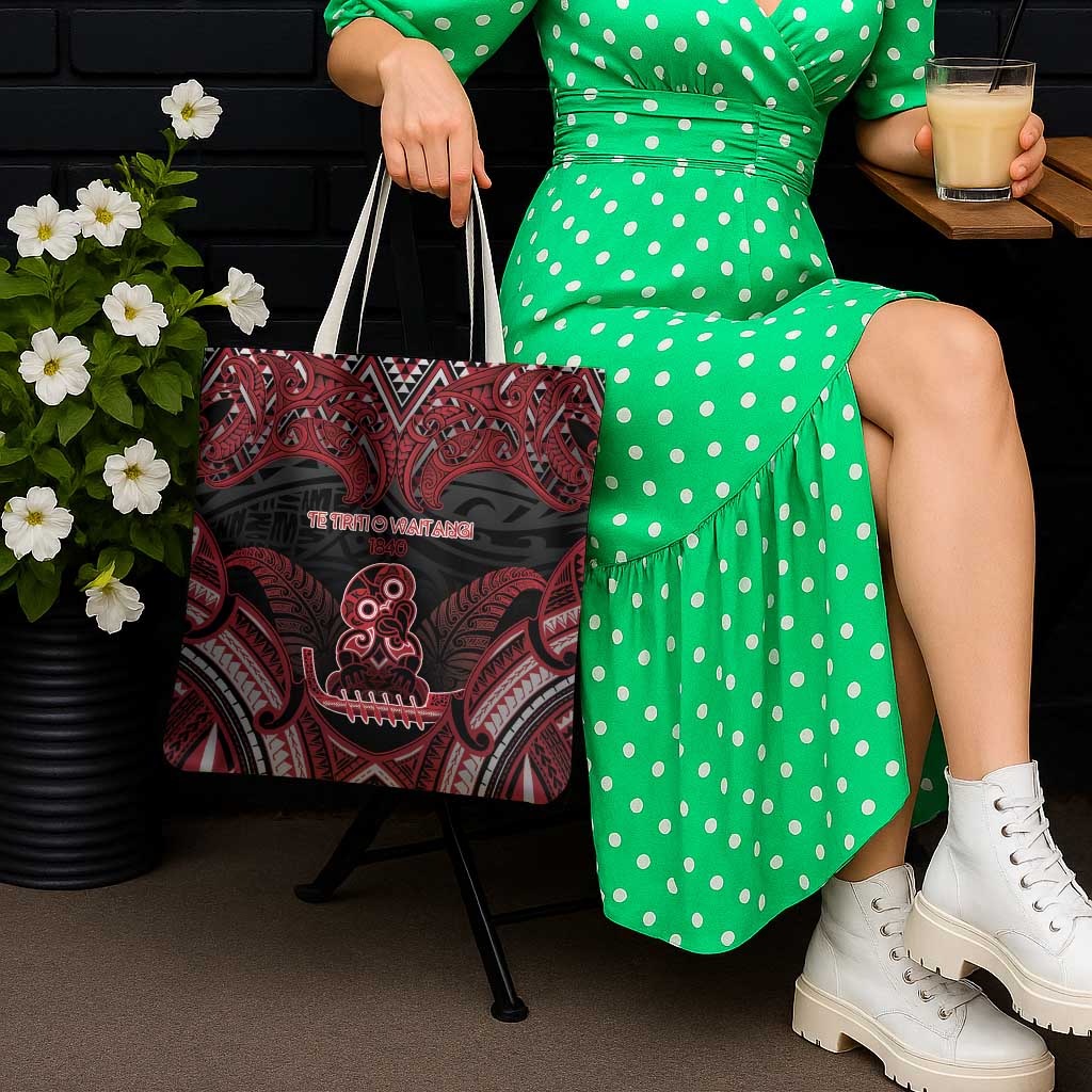New Zealand Waitangi Day Tote Bag Te Tiriti O Waitangi 1840 - Polynesian Pride