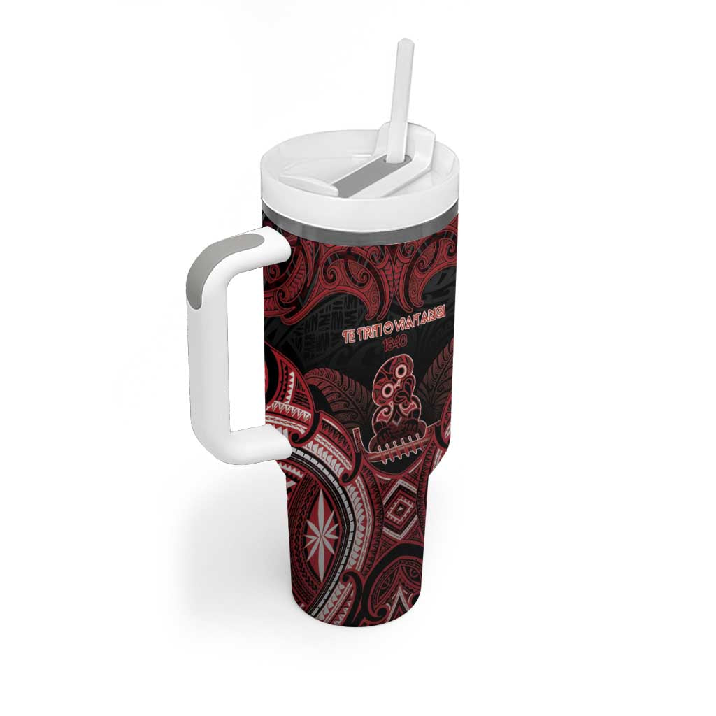 Personalised New Zealand Waitangi Day Tumbler With Handle Te Tiriti O Waitangi 1840 - Polynesian Pride