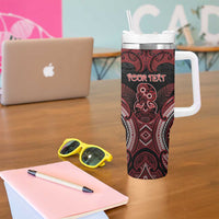 Personalised New Zealand Waitangi Day Tumbler With Handle Te Tiriti O Waitangi 1840 - Polynesian Pride