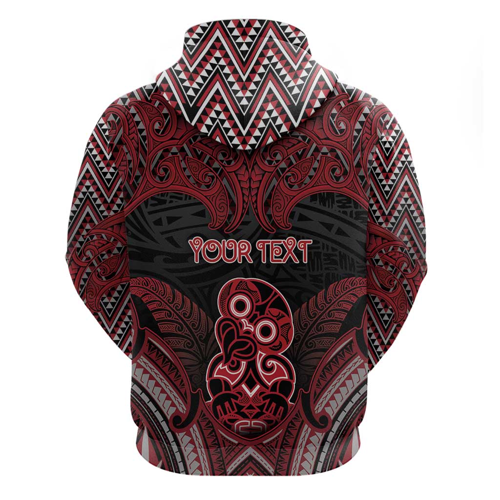Personalised New Zealand Waitangi Day Zip Hoodie Te Tiriti O Waitangi 1840 DT05 - Polynesian Pride