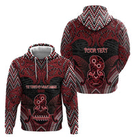 Personalised New Zealand Waitangi Day Zip Hoodie Te Tiriti O Waitangi 1840 DT05 - Polynesian Pride