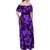 Polynesian Matching Tropical Outfits For Couples Purple LT6